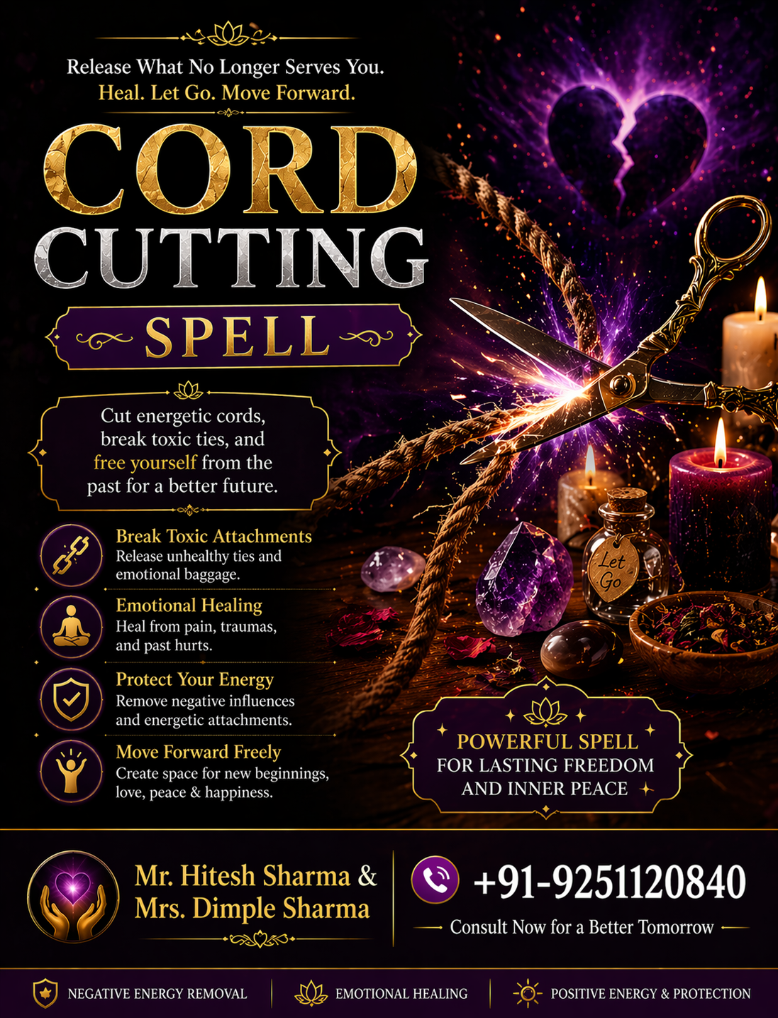 Cord cutting spell