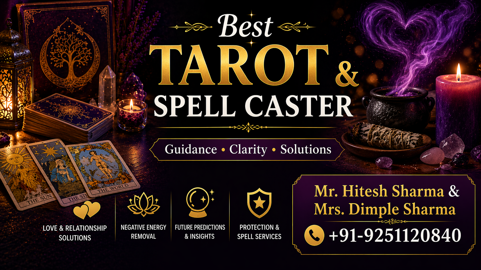 Best Tarot & Spell Caster Banner